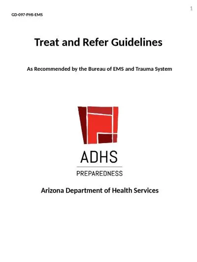 GD-097-PHS-EMS Treat and Refer Guidelines