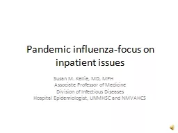 Pandemic influenza-focus on inpatient issues