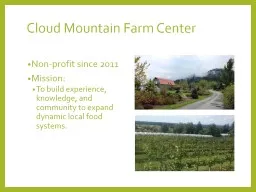 PPT-Cloud Mountain Farm Center