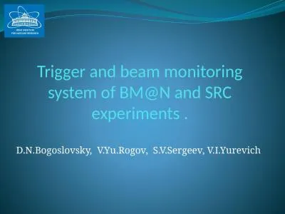 Trigger and beam monitoring system of BM@N and SRC experiments