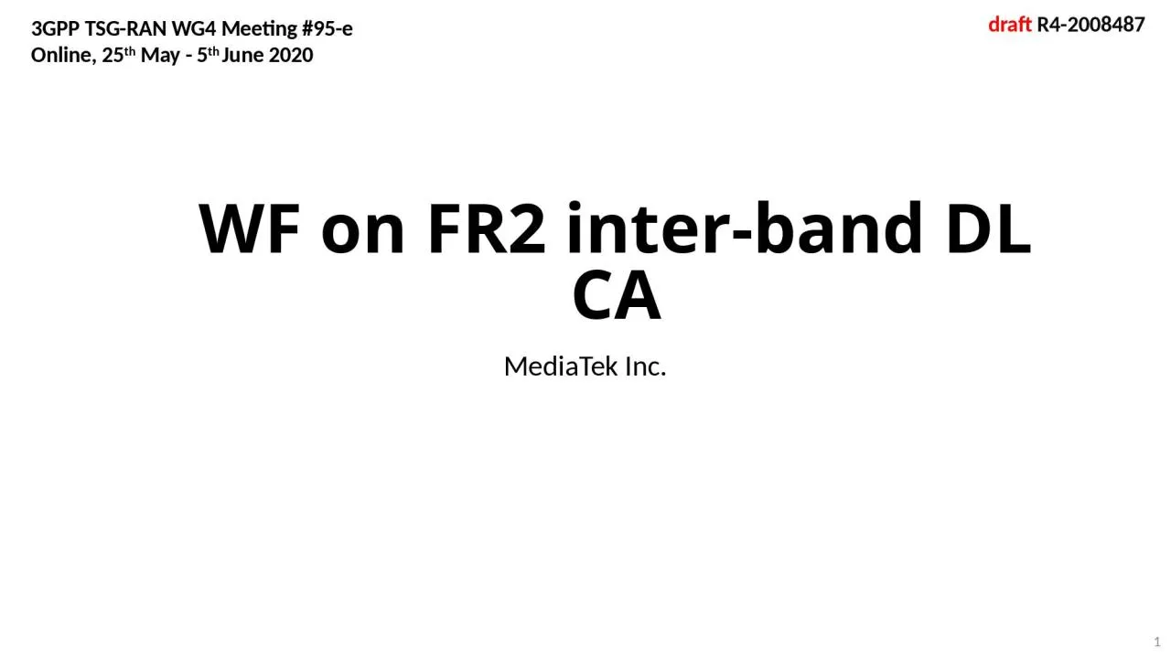 PPT-WF on FR2 inter-band DL CA