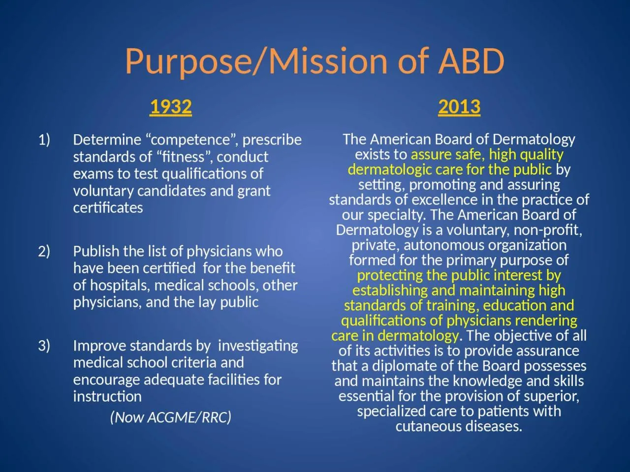 PPT-Purpose/Mission of ABD 1932