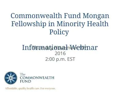 Commonwealth Fund  Mongan