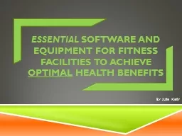 essential  software and equipment for fitness facilities to achieve