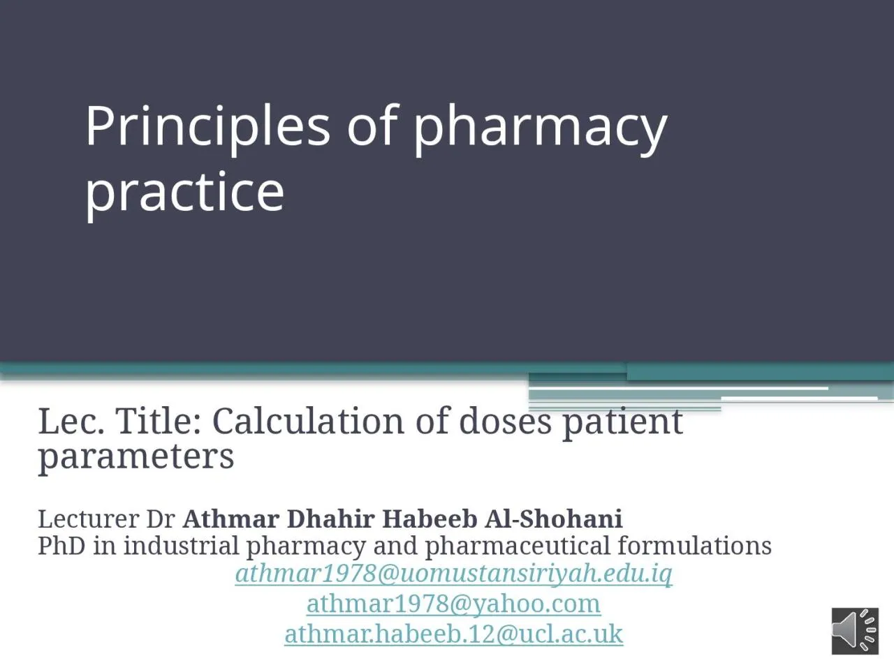 PPT-Principles of pharmacy practice