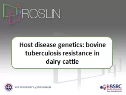 Host disease genetics: bovine