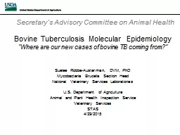 Bovine Tuberculosis Molecular Epidemiology