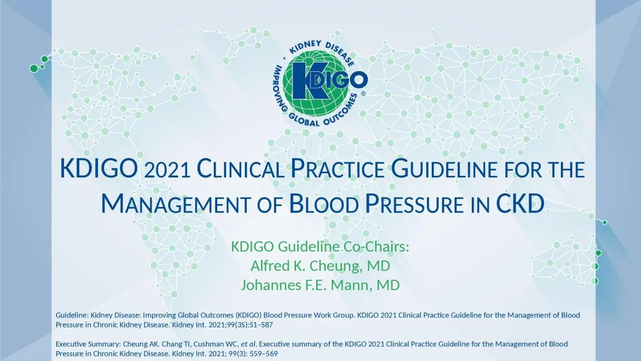 PPT-KDIGO 2021 Clinical Practice Guideline for the Management of Blood Pressure in CKD