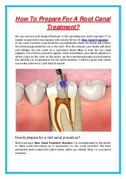 How To Prepare For A Root Canal Treatment?
