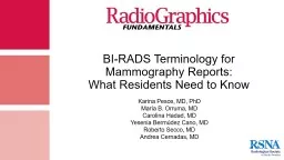 BI-RADS Terminology for Mammography Reports: