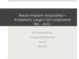 Breast Implant Associated – Anaplastic Large Cell Lymphoma