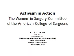 Activism in Action  The Women in Surgery Committee of the American College of Surgeons