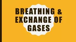 PPT-Breathing & exchange of gases