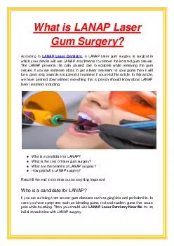 What is LANAP Laser Gum Surgery?