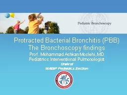 Protracted  Bacterial Bronchitis (PBB)