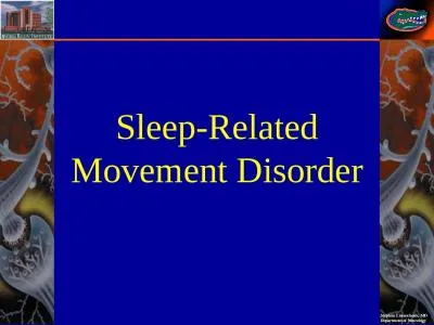 Sleep - Related Movement Disorder