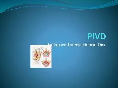 PIVD  Prolapsed  Intervertebral