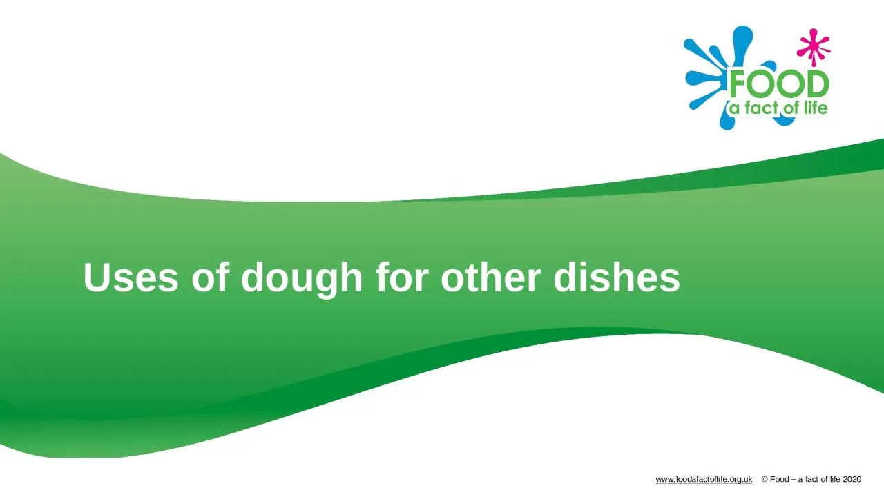 PPT-Uses of dough for other dishes