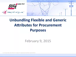 Unbundling Flexible and Generic Attributes for Procurement Purposes