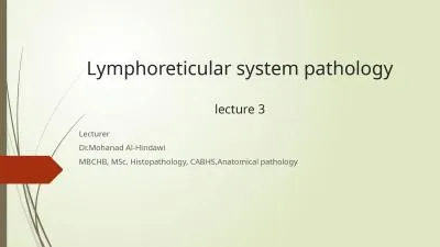 Lymphoreticular system pathology