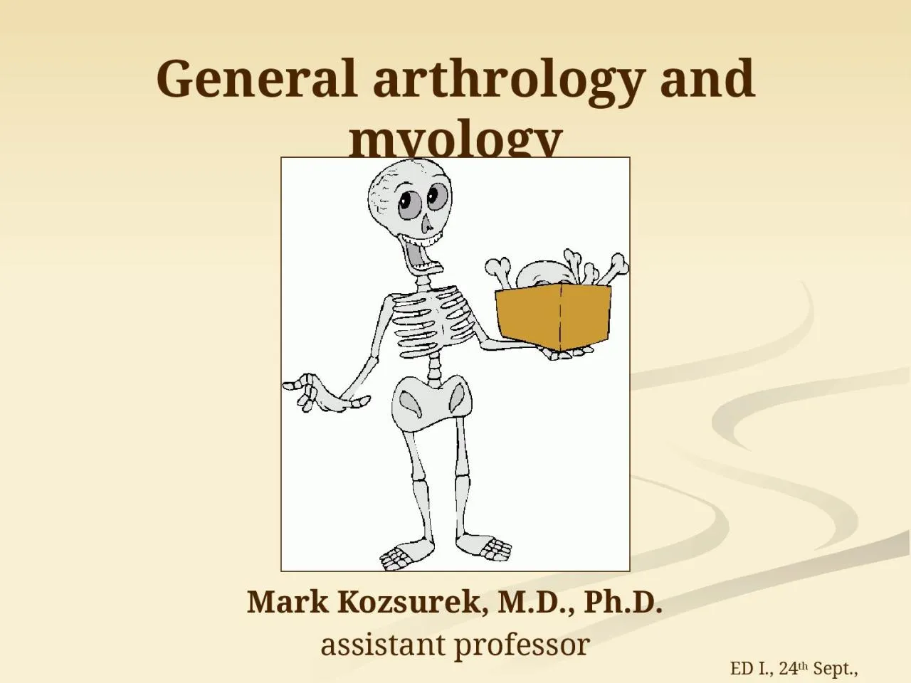 PPT-General arthrology and