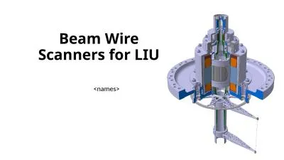 Beam Wire Scanners for  LIU