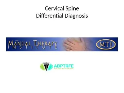 Cervical Spine Differential Diagnosis