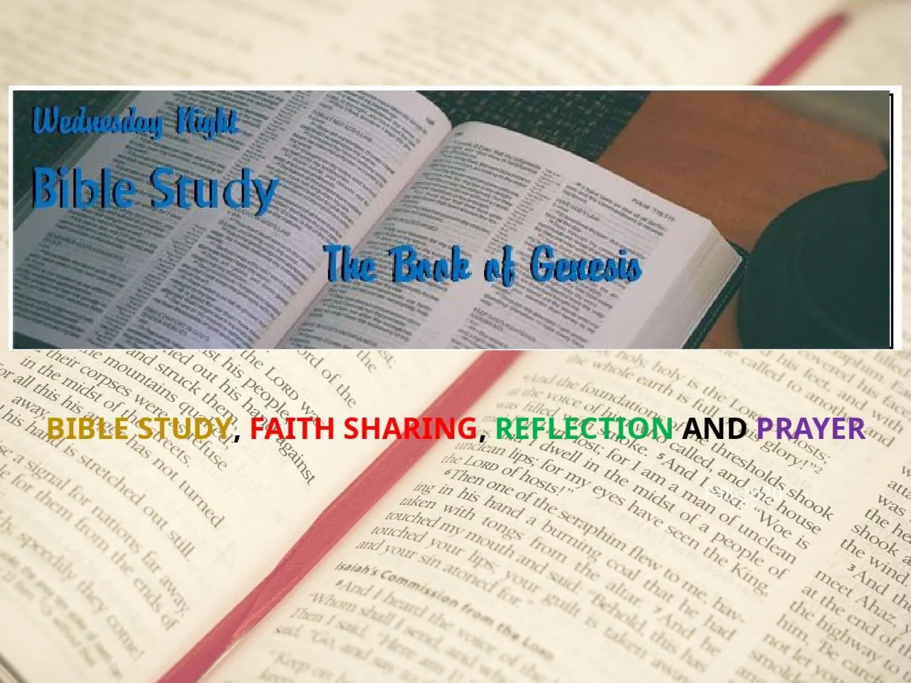 PPT-Bible Study , Faith Sharing