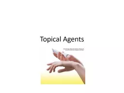 Topical Agents Definition