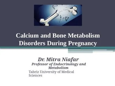 Calcium and Bone Metabolism