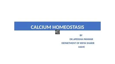 CALCIUM HOMEOSTASIS