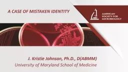 J . Kristie Johnson, Ph.D., D(ABMM