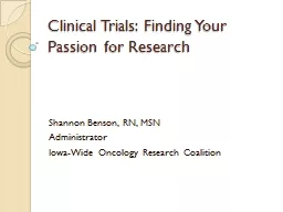 Clinical Trials: Finding Your Passion for Research