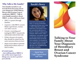 Talking to Your Family About Your Diagnosis of Hereditary Breast and Ovarian Cancer Syndrome
