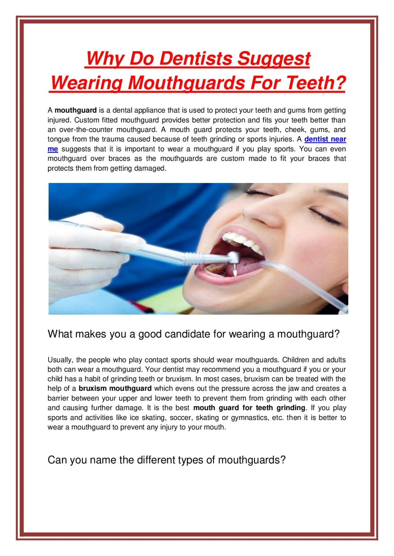 PDF-Why Do Dentists Suggest Wearing Mouthguards For Teeth?