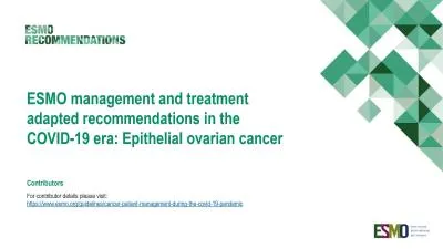 ESMO-Recommendations-Covid-19-Ovarian-Cancer-Slide-Set