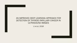 An improved deep learning approach for detection of thyroid papillary cancer in ultrasound