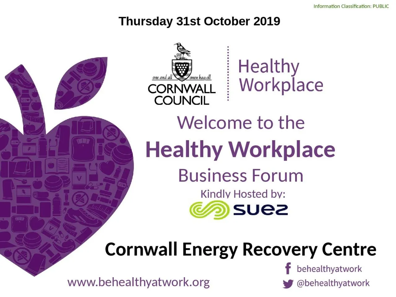 PPT-Welcome to the Healthy Workplace