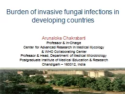 Burden of invasive fungal infections in developing countries