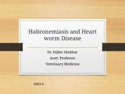 Habronemiasis and Heart worm Disease