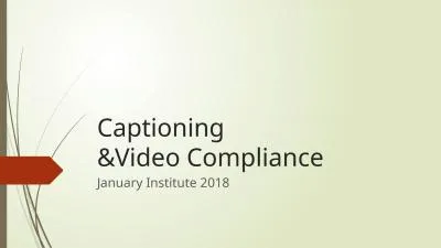 Captioning  &Video Compliance