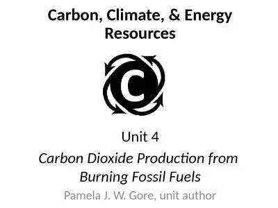 Carbon,  Climate,  & Energy Resources