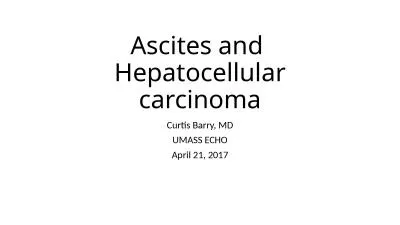 Ascites and  Hepatocellular carcinoma