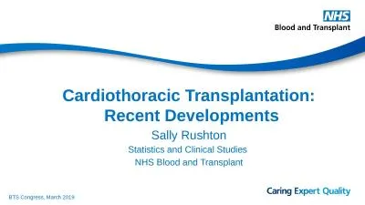 Cardiothoracic Transplantation: Recent Developments