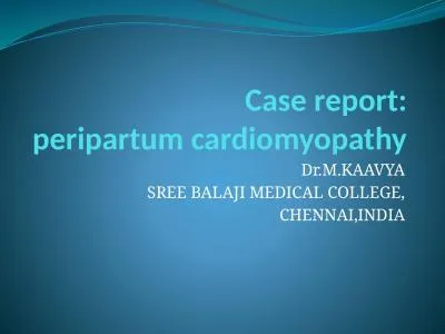 Case report: peripartum