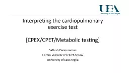 Interpreting the cardiopulmonary exercise test