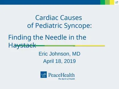 Cardiac Causes  of Pediatric Syncope: