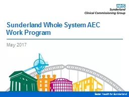 Sunderland Whole System AEC Work Program