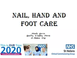 PPT-Nail, hand and foot care