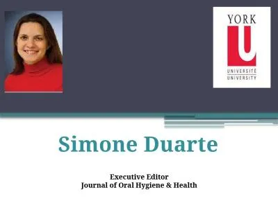 Executive Editor Journal of Oral Hygiene & Health